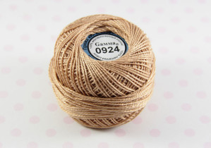 Пряжа Ирис 100% хлопок 10г 82м №0924 св.роз-бежевый