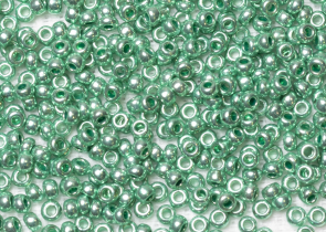 Бисер Чехия круглый 08/0 50г 18558 зеленый металлик