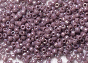 Бисер Япония круглый 11/0 10г 0412 лаванда, радужный непрозрачный