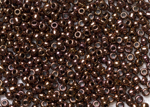 Бисер Япония круглый 11/0 10г 0224 олимпийская бронза
